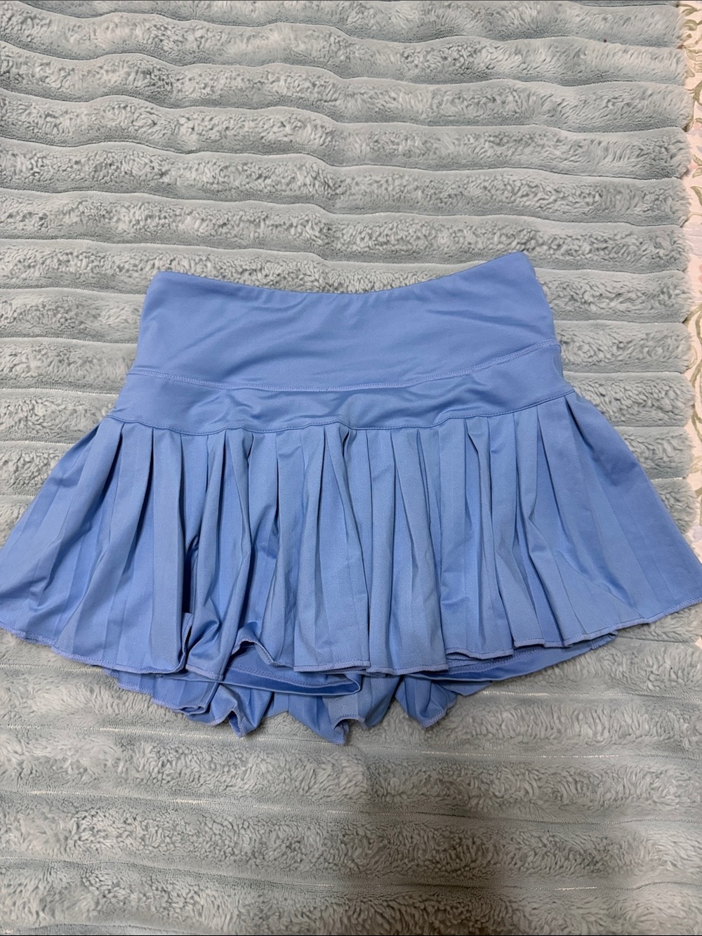 Light Blue Pleated Tennis Skort - Women